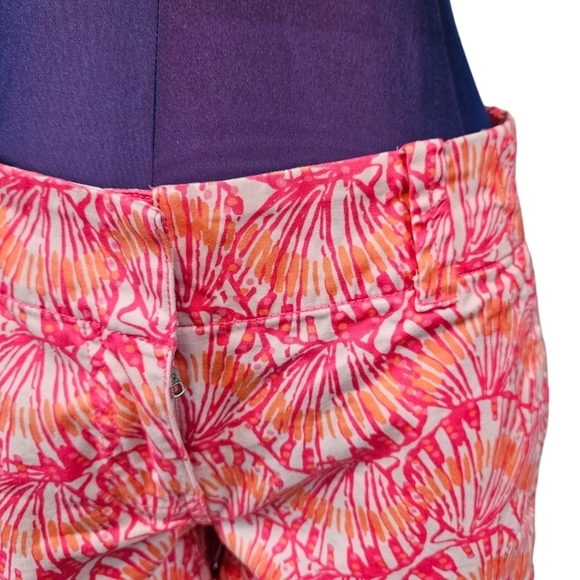 Vineyard Vines Colorful Pink & Orange Chino Shorts Size 0 Women's - Picture 3 of 10